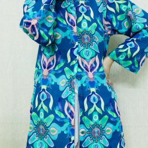 Sky button blue shirt