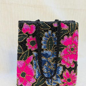 Alternative view of Floral beaded clutch